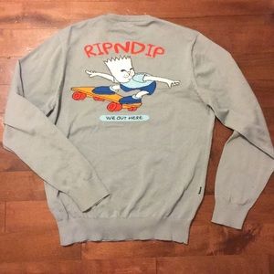 RIPNDIP Catwabunga Blue Bart Nermal Sweater